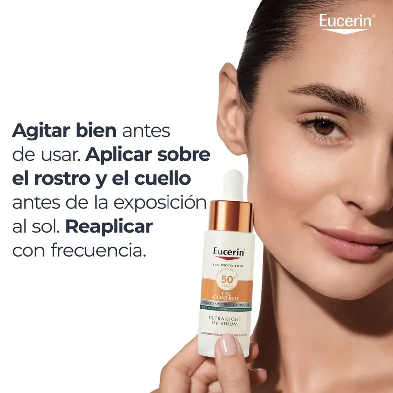 Eucerin Sun Face Oil Control Uv Serum Spf50+ , 30 ml - Image 8