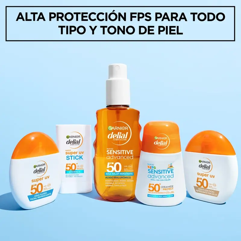 Garnier Delial Super Uv Agua Fluido Facial Refrescante Spf 50 Efecto Mate, 50 ml - Image 8