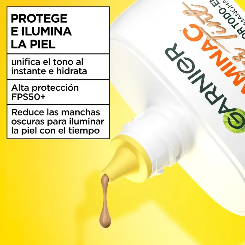 Garnier Uv Daily Protection Vitamina C Wonder Tint Spf50+, Tono Medio , 40 ml - Image 8