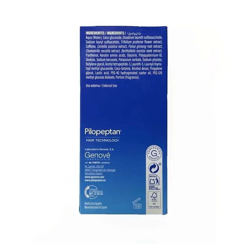Genové Pilopeptan Man Champu, 250 ml - Image 2