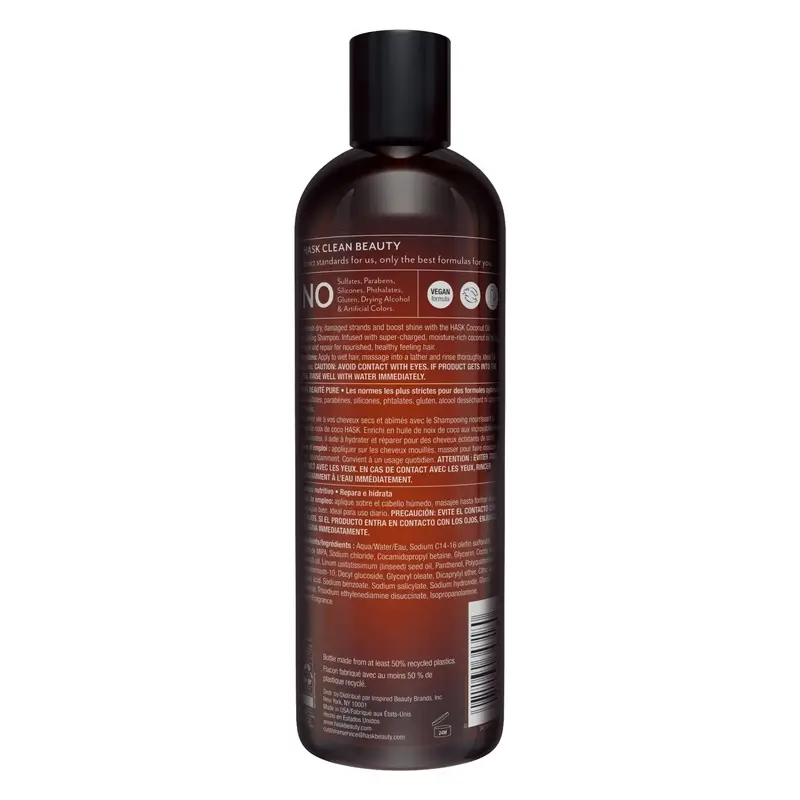 Hask Champú Nutritivo Monoi Coconut Oil , 355 ml - Image 2