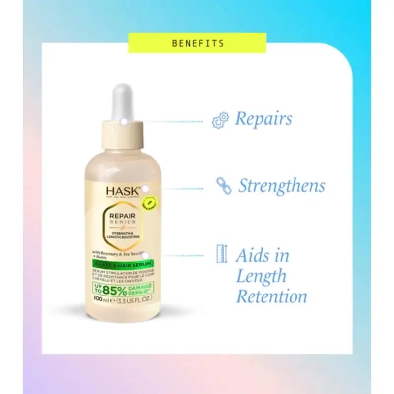 Hask Serum Capilar Y De Cuero Cabelludo Estimulante Crecimiento Repair Series , 100 ml - Image 2