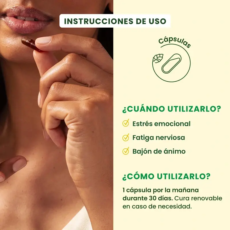 Herbalgem Gemmocaps Stress Protect Ánimo +, 30 cápsulas - Image 5