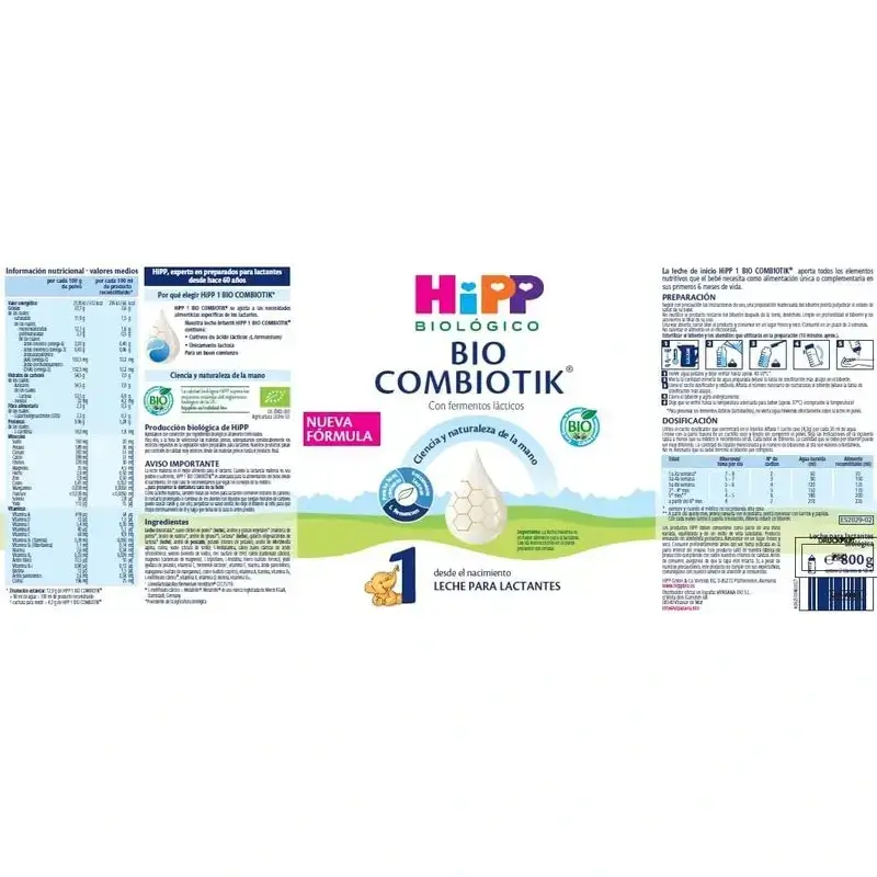 Hipp Combiotik 1, Leche De Inicio, 3X800 Gr - Image 4