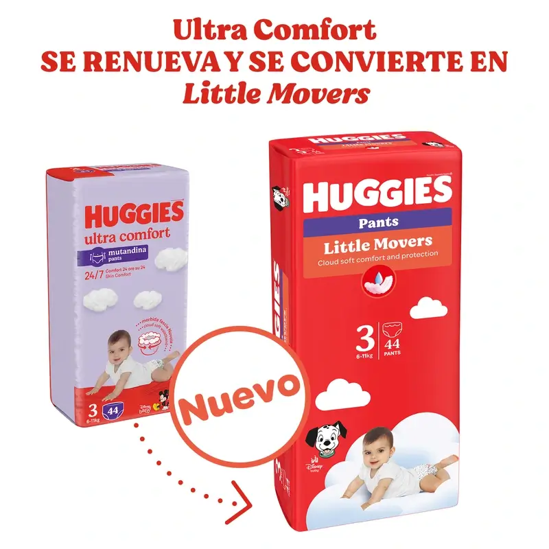 Huggies Little Movers Talla 6 (15-25 Kg) Pañal Braguita Para Bebé Disney , 96 unidades - Image 2