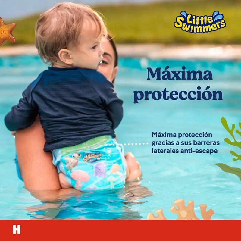 Huggies Little Swimmers Talla 5-6 Pañales Bañadores , 19 unidades - Image 3