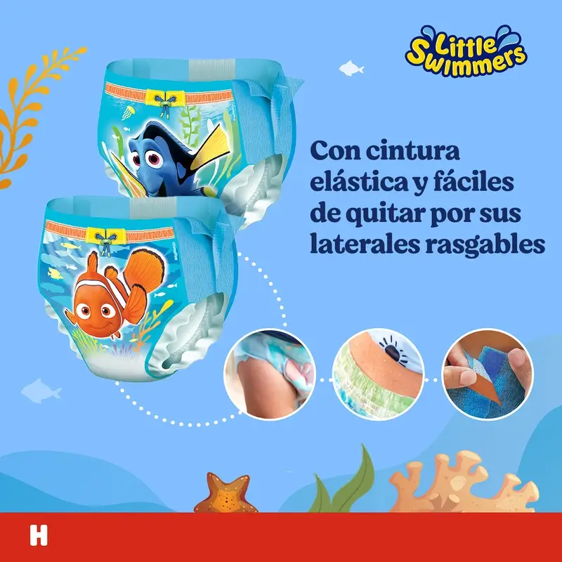 Huggies Little Swimmers Talla 5-6 Pañales Bañadores , 19 unidades - Image 4