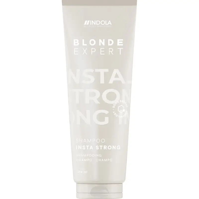 Indola Champú Instastrong Para Rubios Profesional, 250 Ml