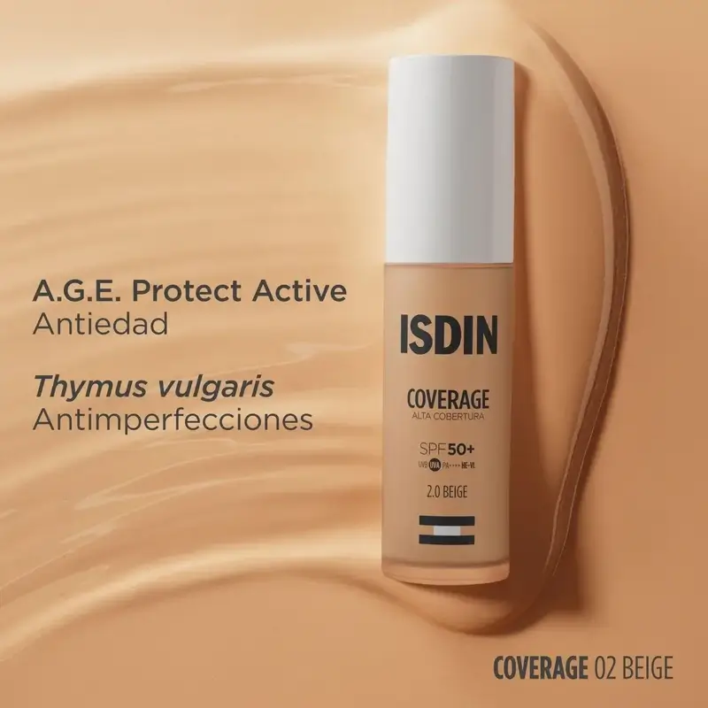 Isdin Coverage 2.0 Beige Spf50+, 30 gr - Image 3