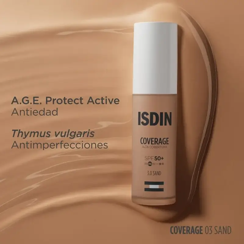 Isdin Coverage 3.0 Sand Spf50+, 30 gr - Image 3