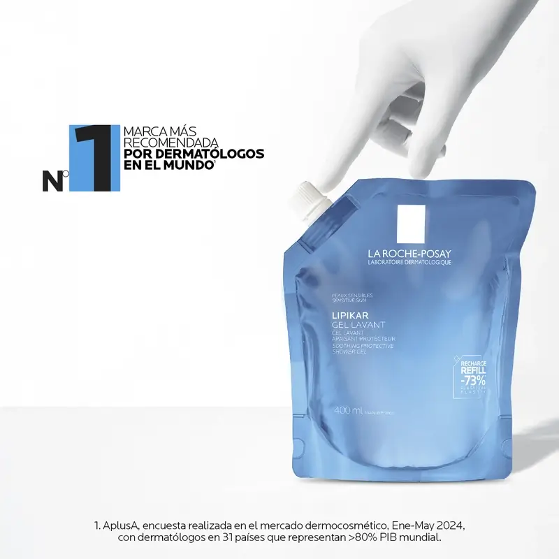 La Roche Posay Lipikar Gel Lavant Eco-Refill , 400 ml - Image 3
