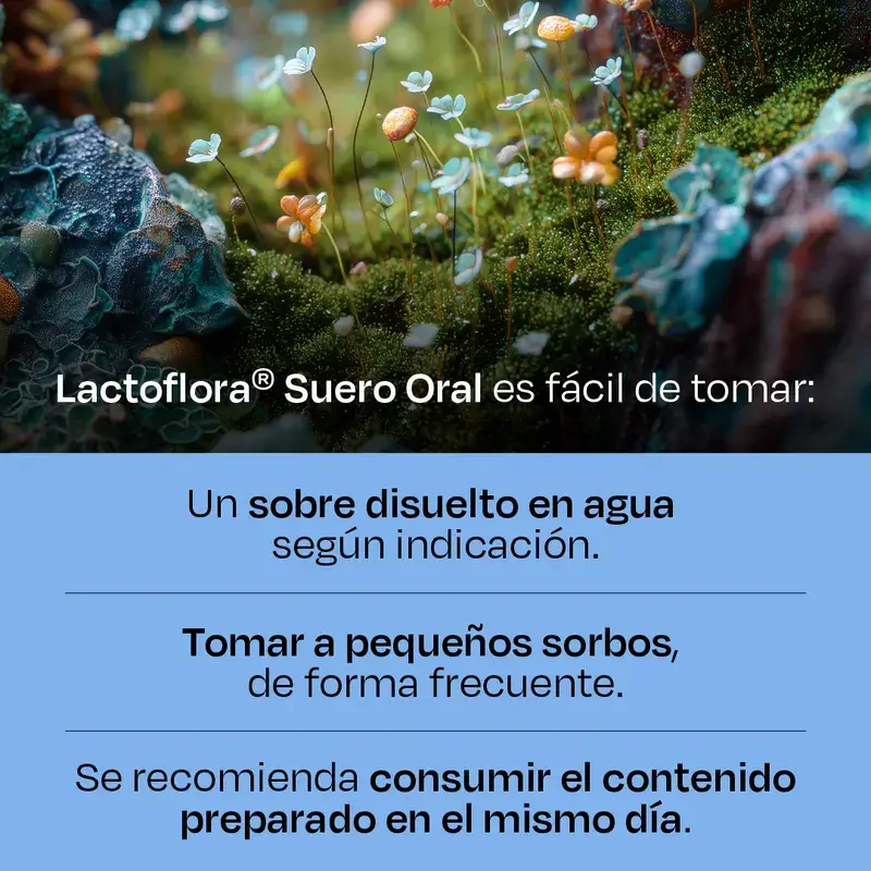 Lactoflora Suero Oral Con Probióticos, Prebióticos Y Sales Minerales Sabor Naranja , 6 Sobres - Image 7