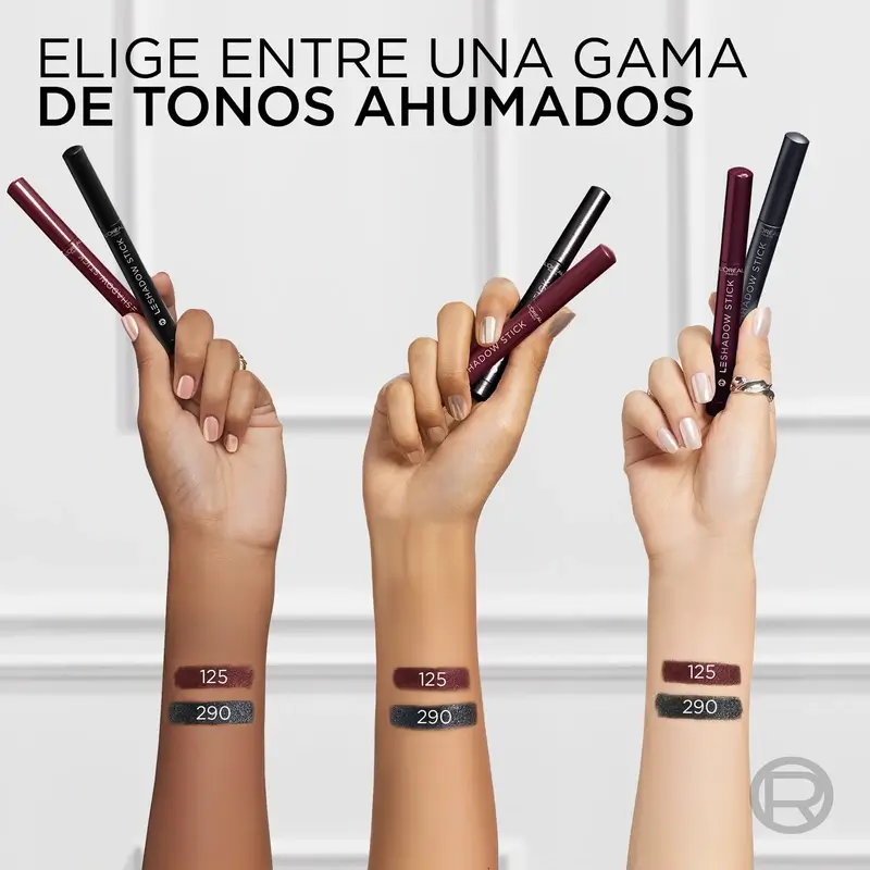 L'Oreal Paris Paradise Les Shadow Sticks Smokey Sombra De Ojos Cremosa Y Difuminable Midnight Noir - Image 8