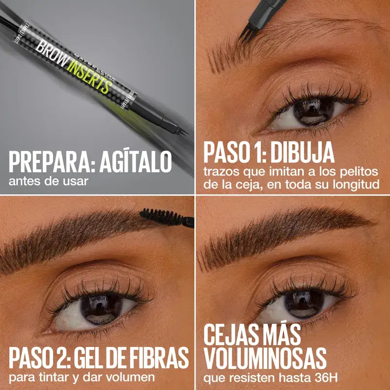 Maybelline New York Brow Insert Lapiz De Ceja, Black Brown, 1.25 ml - Image 7