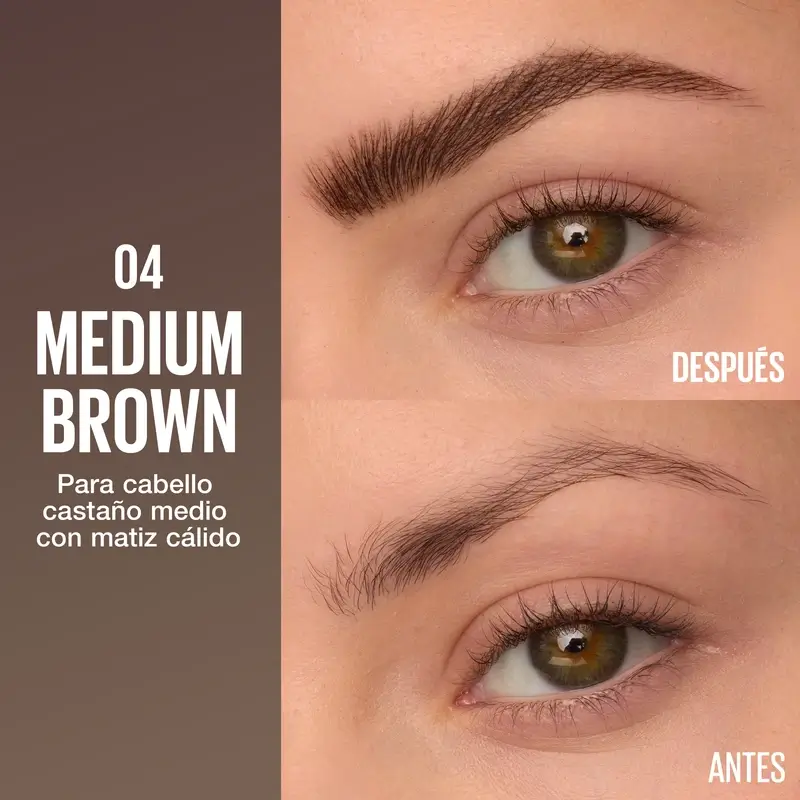Maybelline New York Brow Insert Lapiz De Ceja, Medium Brown, 1.25 ml - Image 3