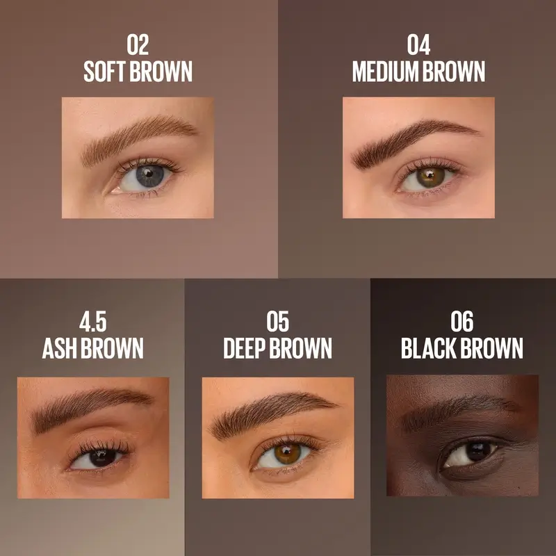 Maybelline New York Brow Insert Lapiz De Ceja, Medium Brown, 1.25 ml - Image 9