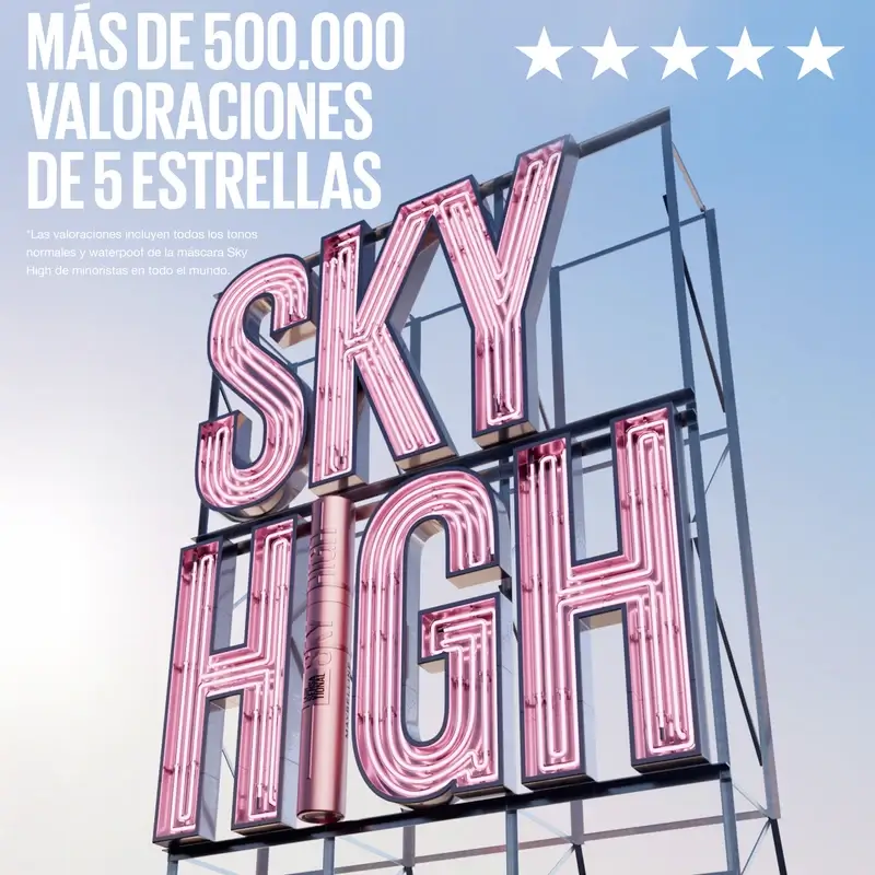 Maybelline New York Lash Sensational, Sky High Máscara De Pestañas Waterproof, Navy Blue, 1 ud - Image 8