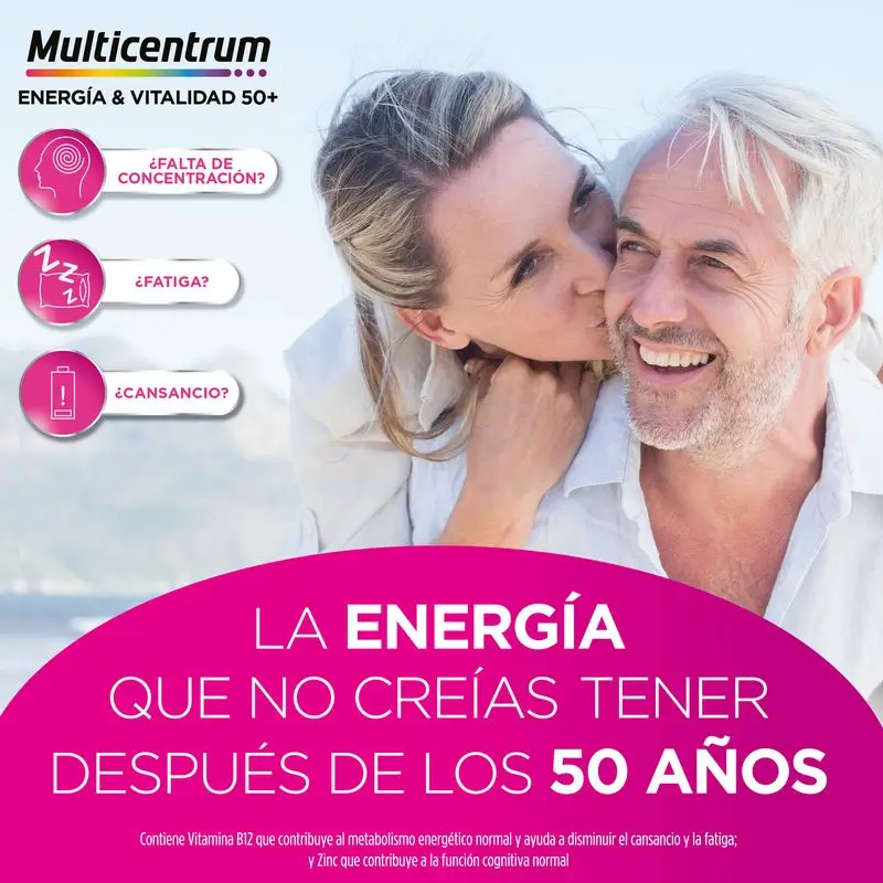 Multicentrum Energía & Vitalidad 50+, 30 frascos - Image 2