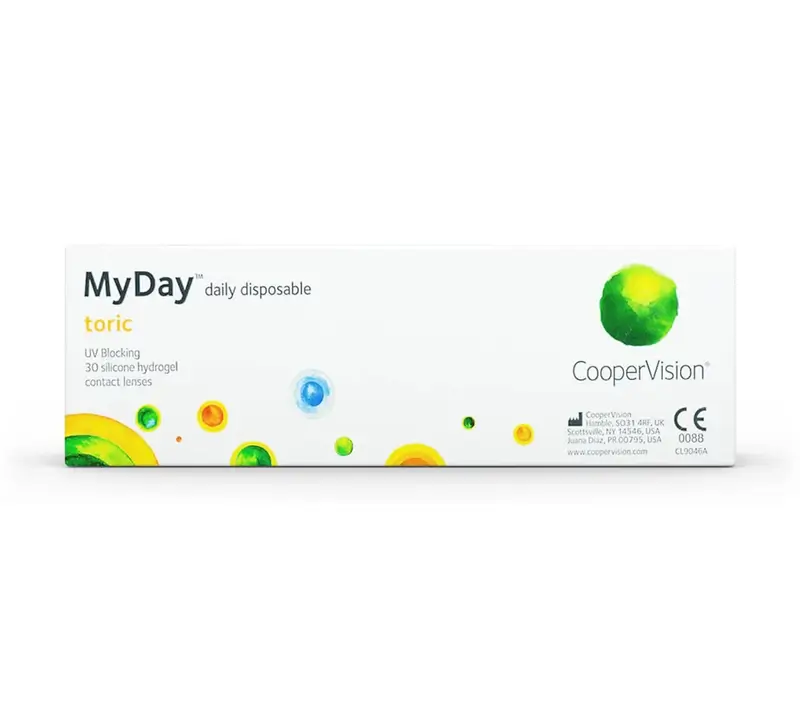 Myday Lentillas Tóricas Diarias, 30 unidades - +1.00, -2.25, 160, 8.6, 14.50