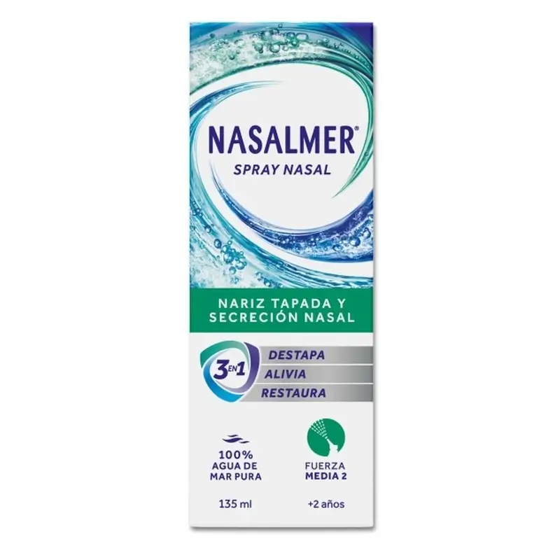 Nasalmer Fuerza Media, Higiene Y Alivio Nasal Diario, Spray 135 Ml - Image 3