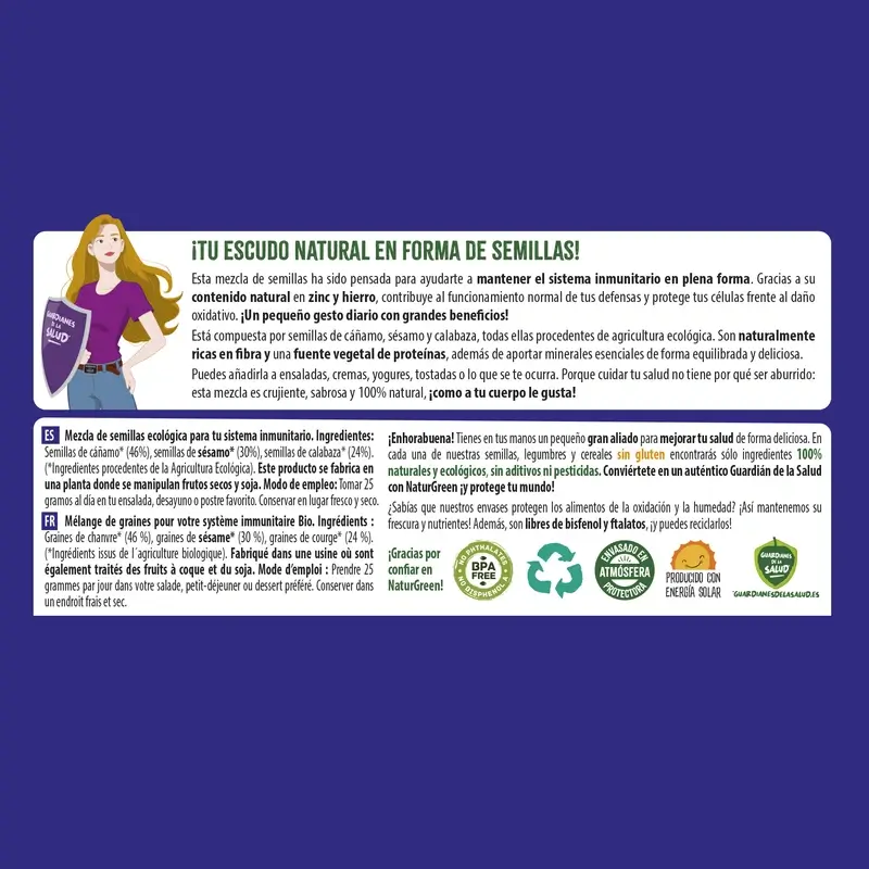 Naturgreen Semillas Ecológica Para Tu Sistema Inmunitario, 175 gramos - Image 3