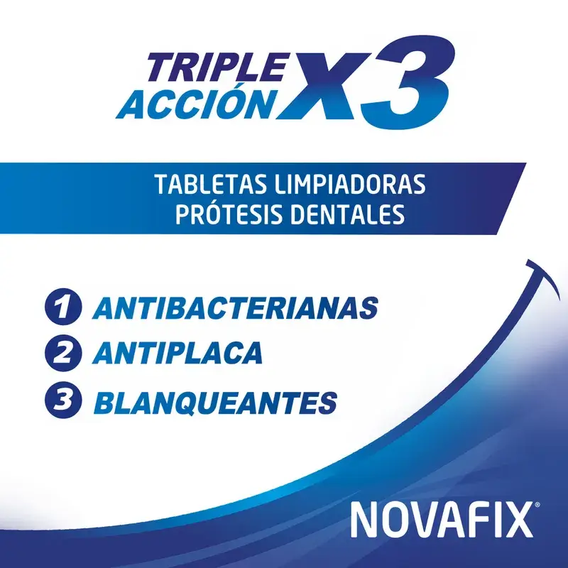 Novafix Tabletas Limpiadoras Triple Acción, 96 Unidades - Image 2