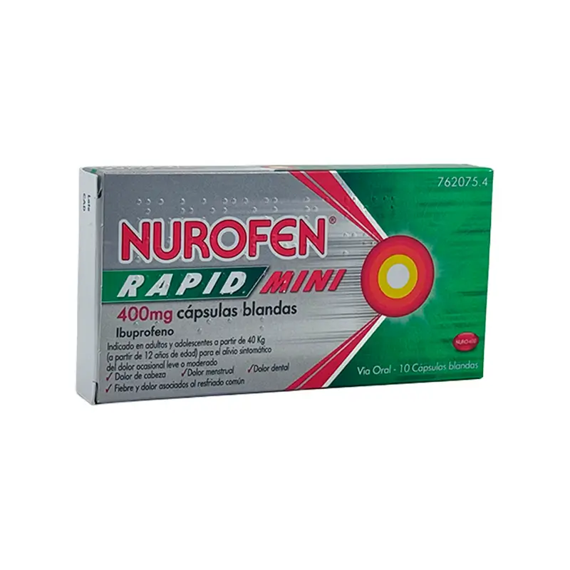 Nurofen Rapid Mini 400 Mg, 10 cápsulas blandas - Image 2