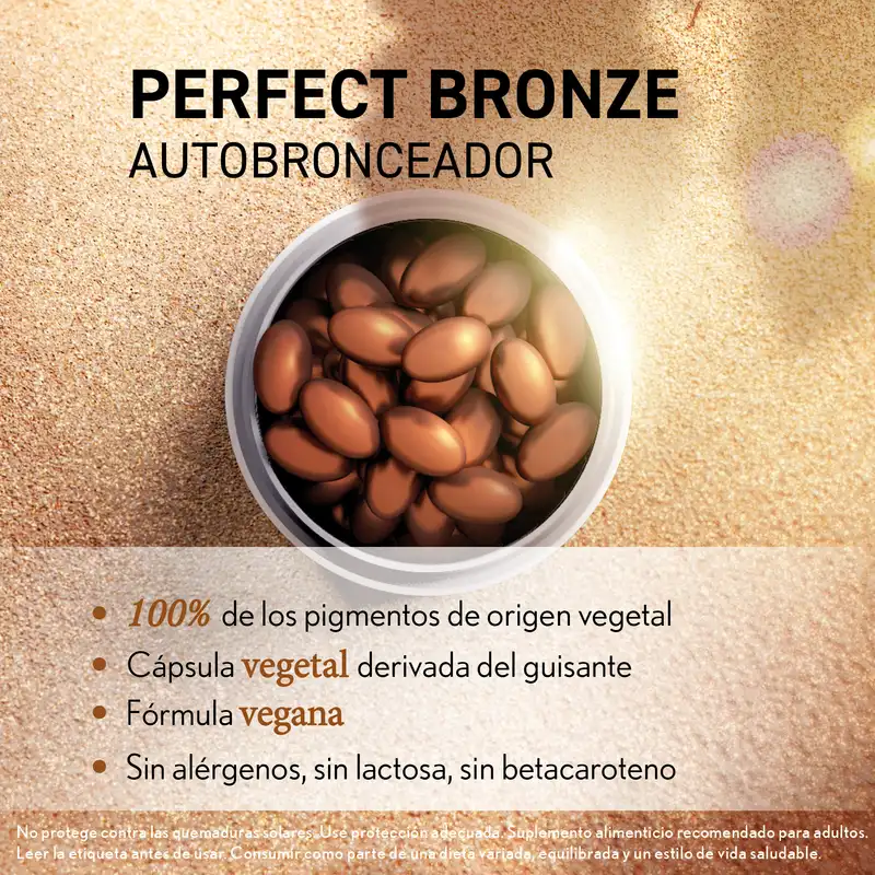Oenobiol Perfect Bronze Autobronceador Brillo Dorado, 30 caps - Image 6