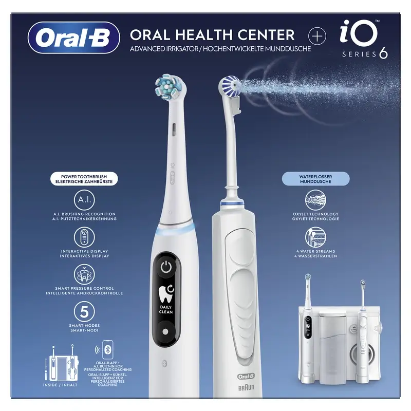 Oral-B Braun Centro Dental Con Irrigador Y Cepillo Eléctrico Oral-B Io6 - Image 3