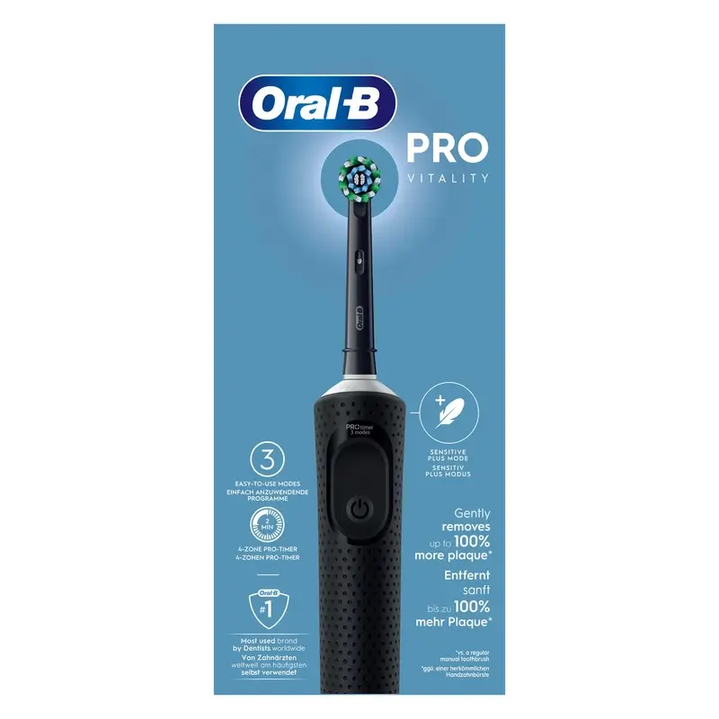 Oral-B Braun Vitality Pro Cepillo Eléctrico Negro, 1 unidad - Image 7