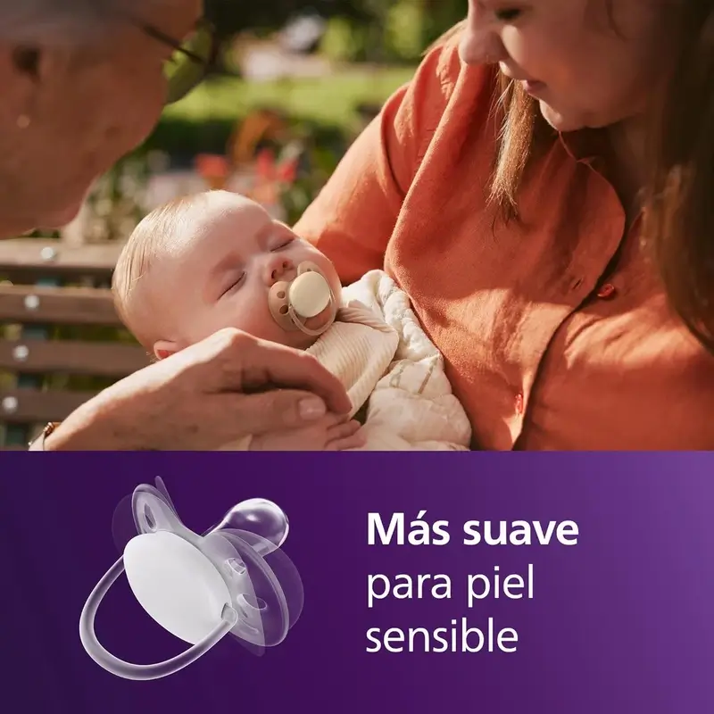 Philips Avent 2 chupetes ultra soft 0-6m niña - Image 3