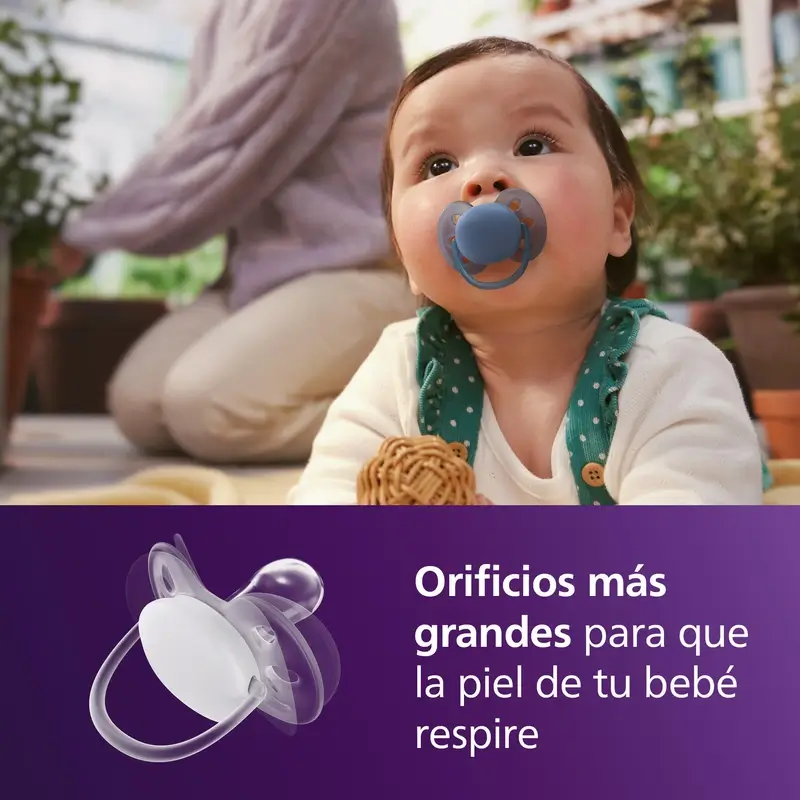 Philips Avent 2 chupetes ultra soft 6-18m neutral - Image 4