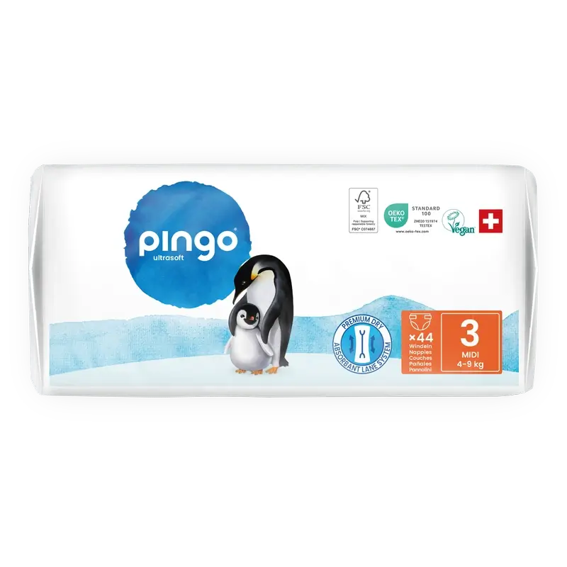 Pingo Pañales Ecológicos Talla 3 (4-9 Kg), 44 unidades - Image 4