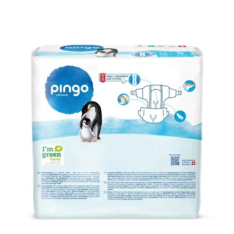 Pingo Pañales Ecológicos Talla 5 (11-16 Kg), 36 unidades - Image 2