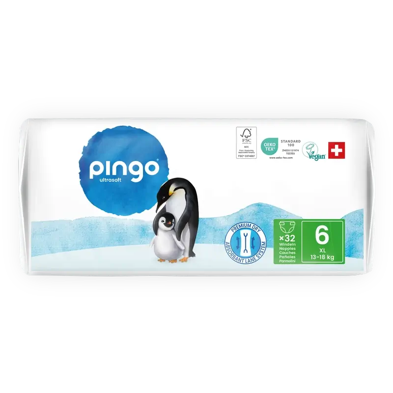 Pingo Pañales Ecológicos Talla 6 (13-18 Kg), 32 unidades - Image 4