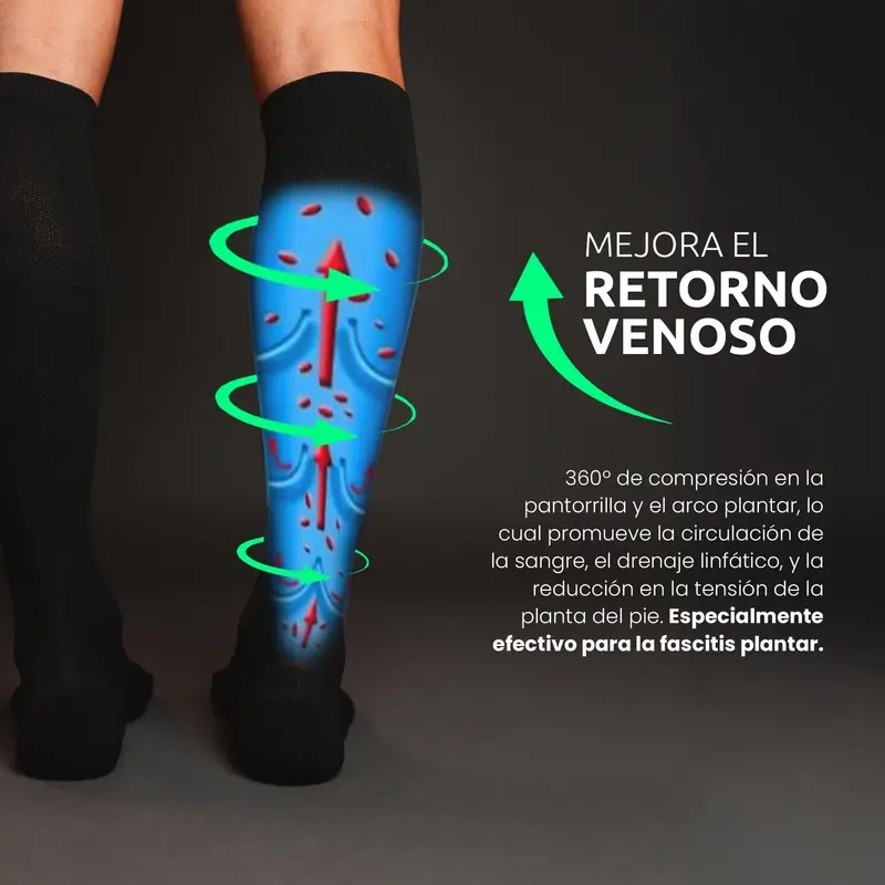 Podoks Calcetines Piernas Cansadas H6 Negro - Image 5