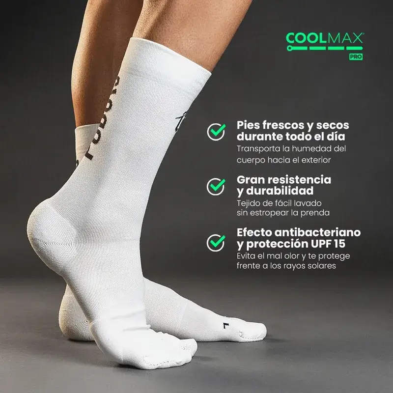Podoks Calcetines Running Alto H5 Blanco - Image 3