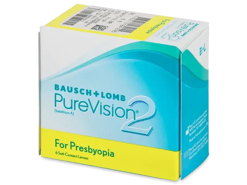 Purevision2 Lentillas Multifocales Mensuales , 6 unidades - -3.75, 8.6, Alta, 14.0