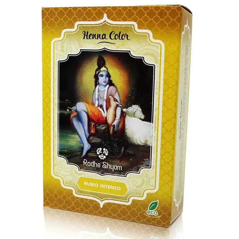 Radhe Shyam Henna Polvo Rubio Intenso , 100 gr