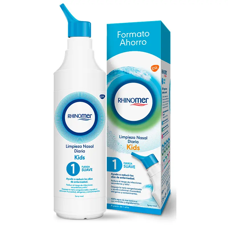 Rhinomer Spray Nasal 100% Agua de Mar Fuerza 1 Suave Formato XL, 180 ml - Image 2