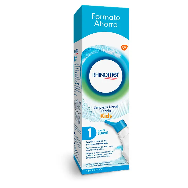 Rhinomer Spray Nasal 100% Agua de Mar Fuerza 1 Suave Formato XL, 180 ml - Image 4