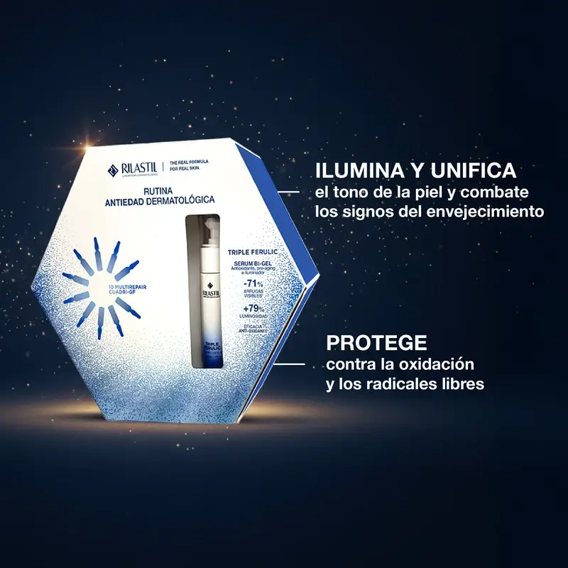 Rilastil Pack Navidad Radiance, 30 ml + 10 ampollas x 1,5 ml - Image 5