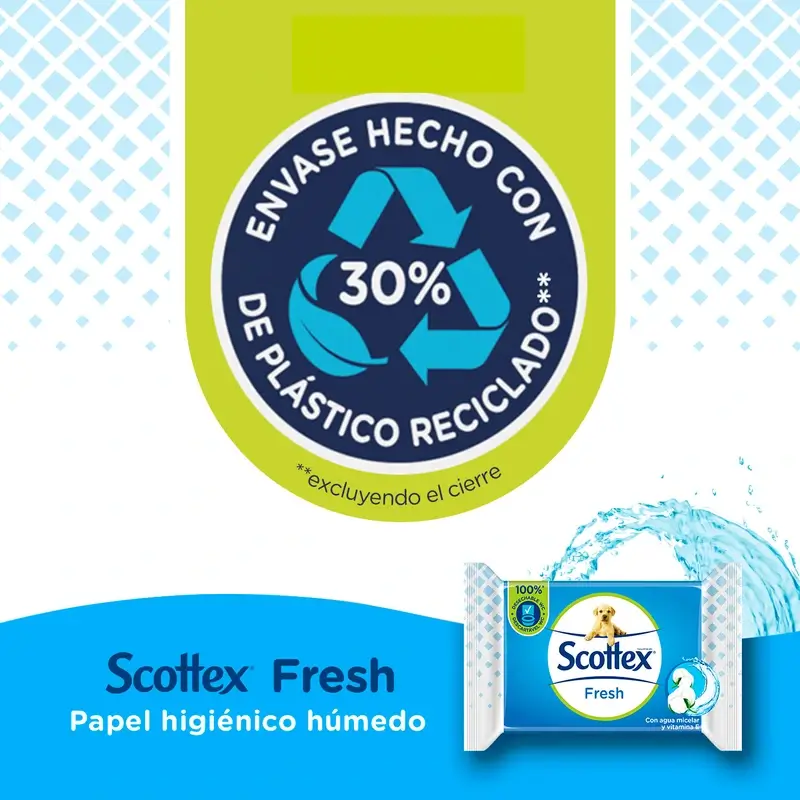 Scottex Fresh Papel Higiénico Húmedo , 74 unidades - Image 5