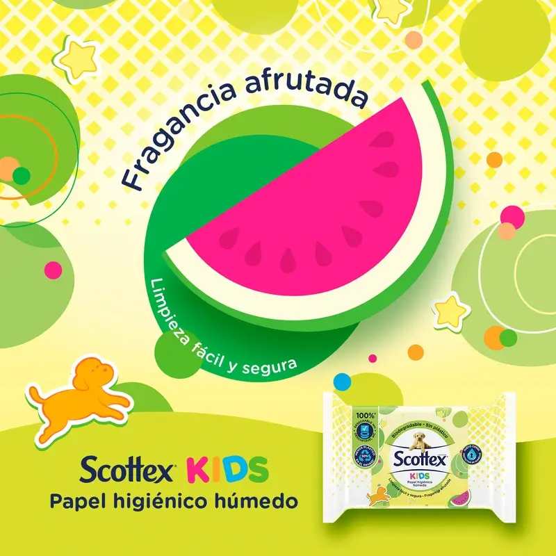 Scottex Junior Papel Higiénico Húmedo , 74 unidades - Image 3