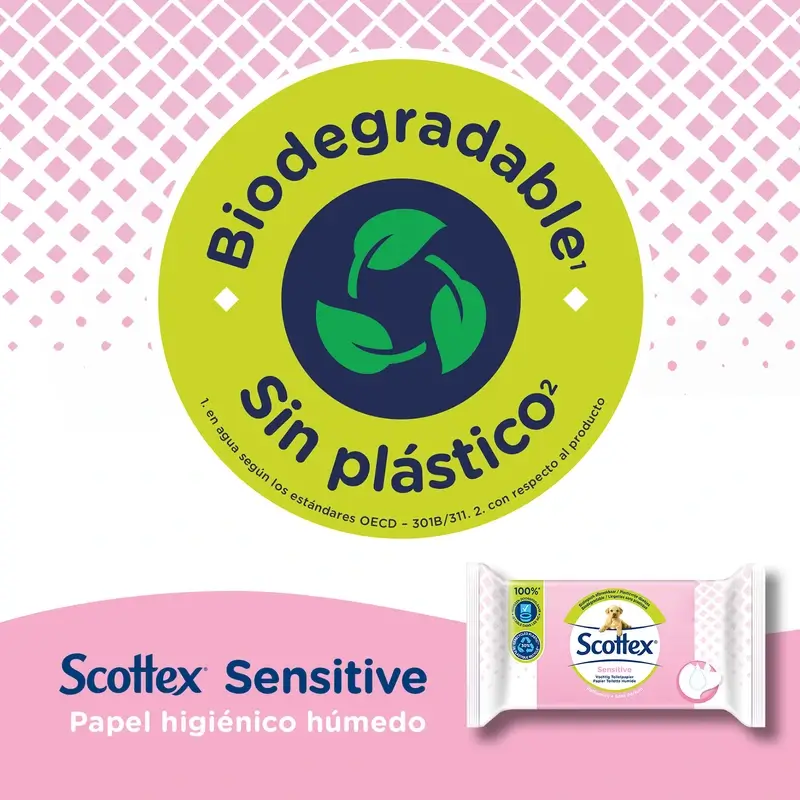 Scottex Sensitive Papel Higiénico Húmedo , 38 unidades - Image 4