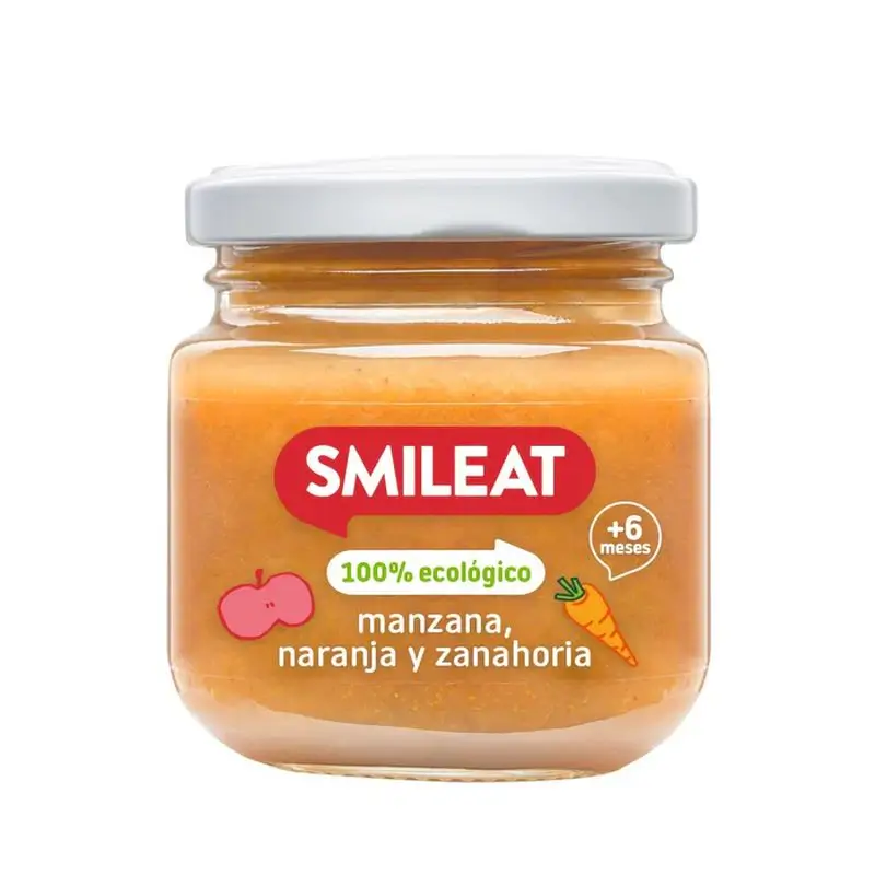 Smileat Tarrito Manzana, Naranja y Zanahoria, 6x130 Gr - Image 2