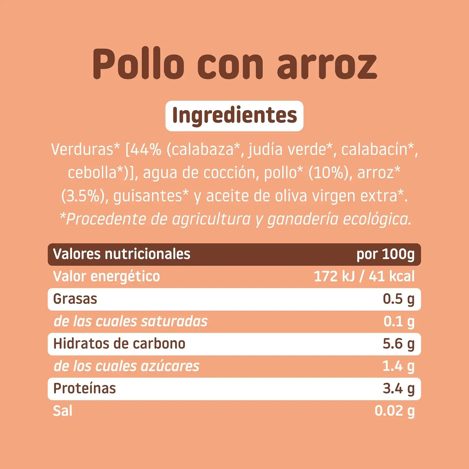 Smileat Tarrito Pollo con Arroz, 230 gr - Image 3