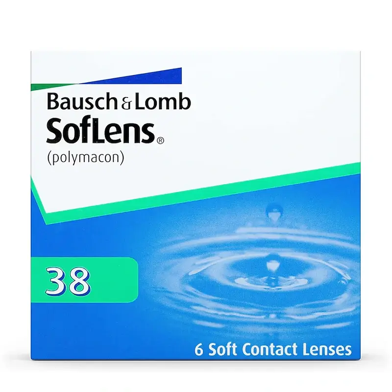 Soflens 38 Lentillas Esféricas Mensuales , 6 unidades - -0.25, 8.4, 14.0