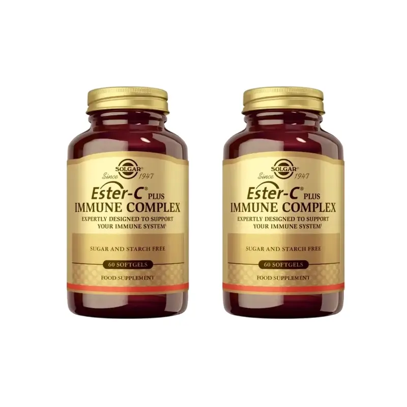 Solgar Ester-C Inmune Complex, 2X60 Cápsulas