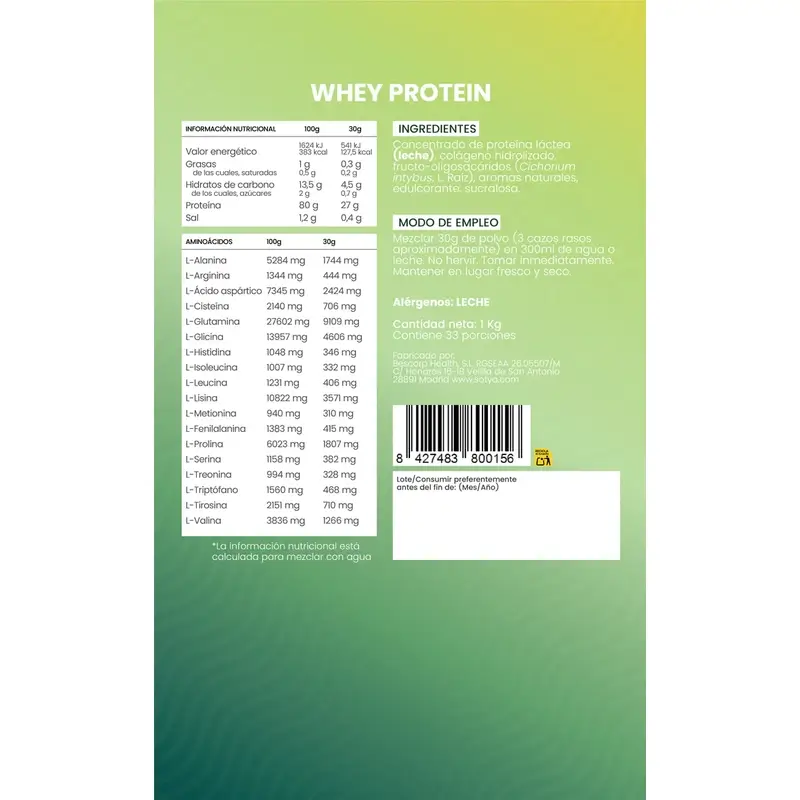 Sotya Whey Protein Vainilla Doypack , 1000 gr - Image 4